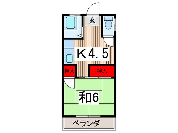 コーポヒロセの物件間取画像